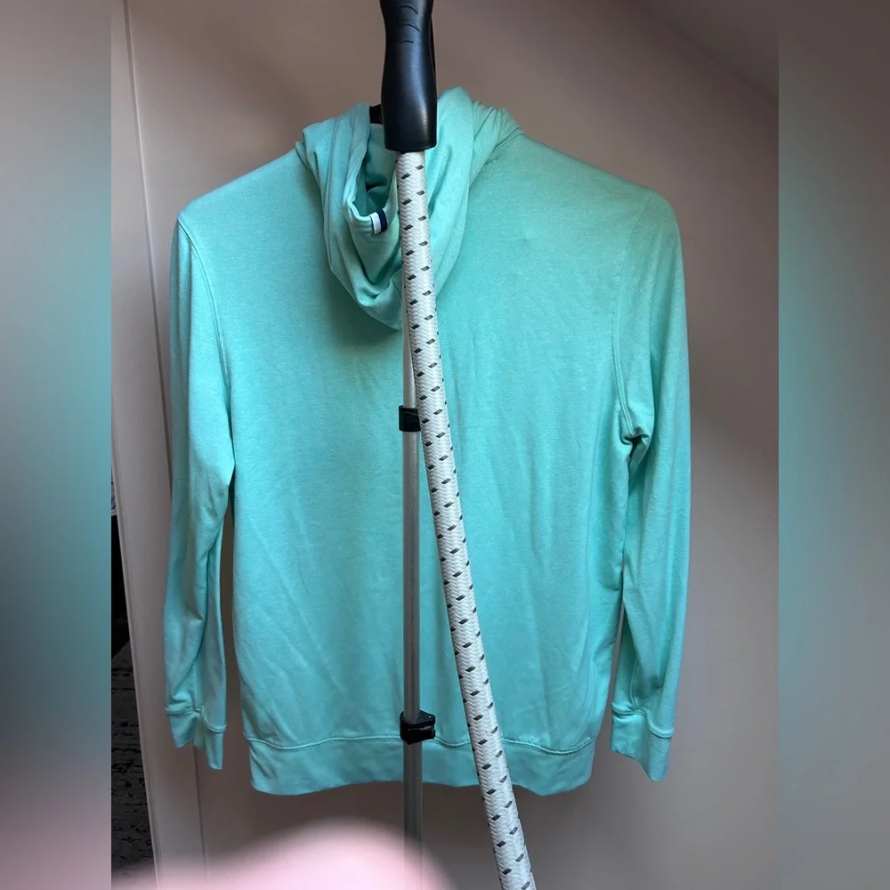 Rhoback Teal Blue Men's S Hesi Performance Hoodie - Picture 7 of 11